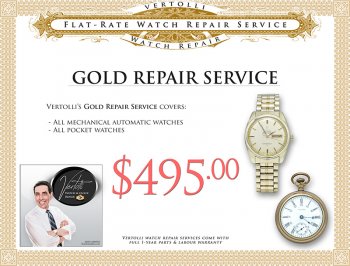 Flat-Rate Watch Repair - GOLD