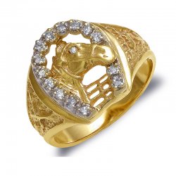 LUCKY HORSESHOE DIAMOND RING RIN0104