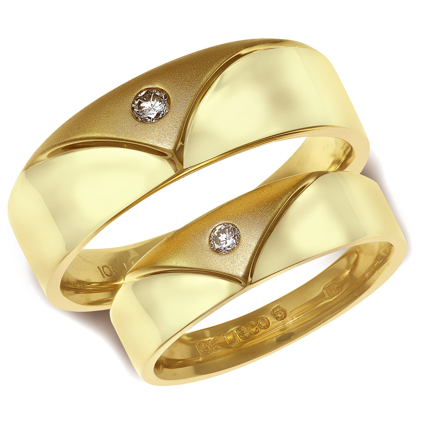 Vintage 10k Yellow Gold Wedding Set